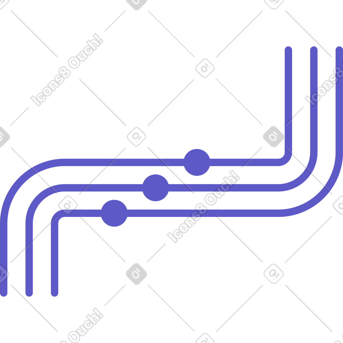 Linee dati illustrazione in stile Bright scarica in PNG, SVG