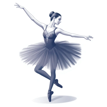 A dancer posing elegantly in a black swan costume on stage