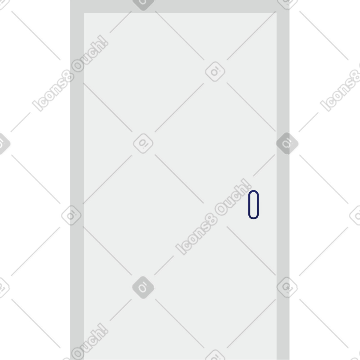 Ilustração de Porta da frente em no estilo Clip para baixar em PNG, SVG