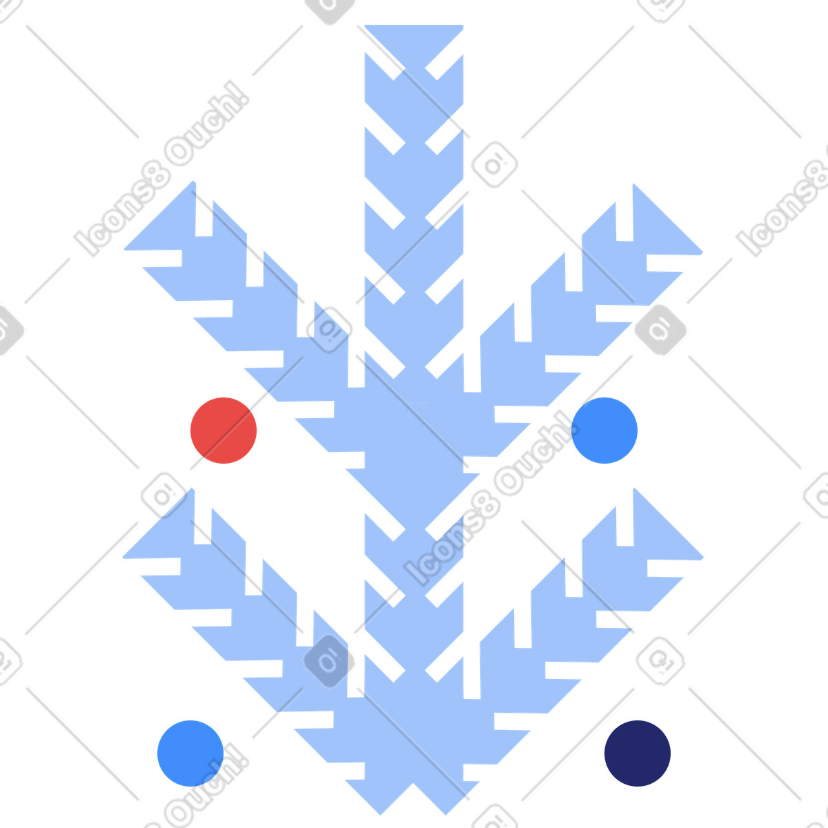 Albero di natale illustrazione in stile Clip scarica in PNG, SVG