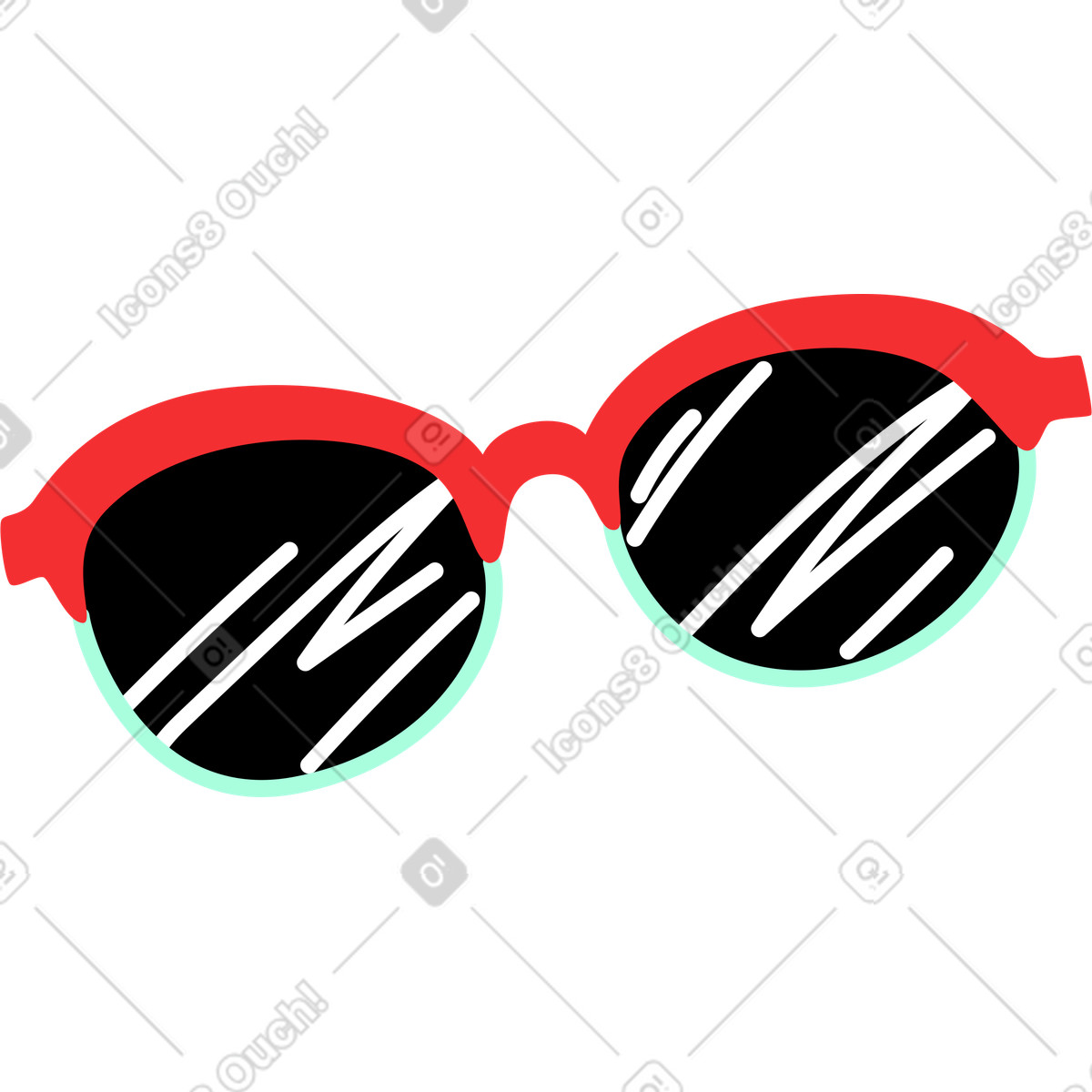 Illustration Des lunettes de soleil dans le style Spicy à télécharger aux formats PNG, SVG