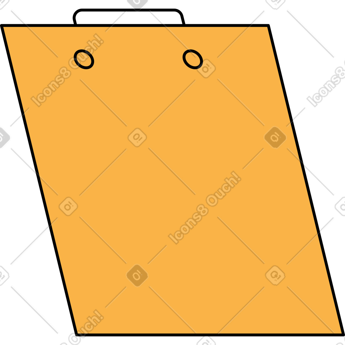 Ilustração de Prancheta amarela em no estilo Bloom para baixar em PNG, SVG
