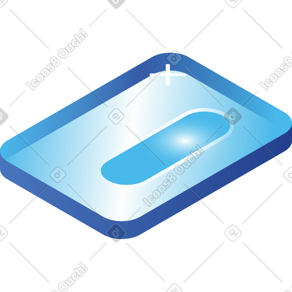 Frame with button illustration in Quantum style download in PNG, SVG