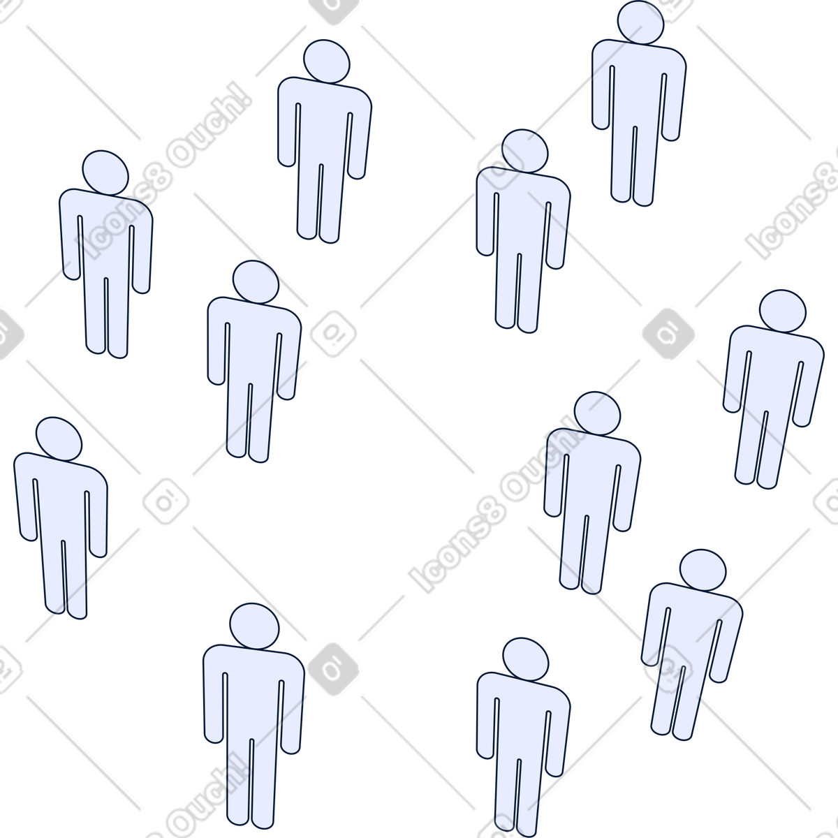 Utenti, icona persone illustrazione in stile Neat scarica in PNG, SVG