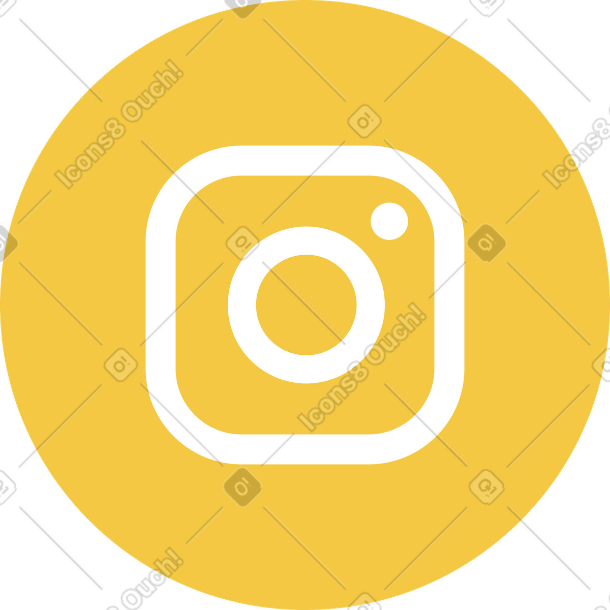 Ilustración Icono de instagram en estilo Flat a descargar en PNG y SVG