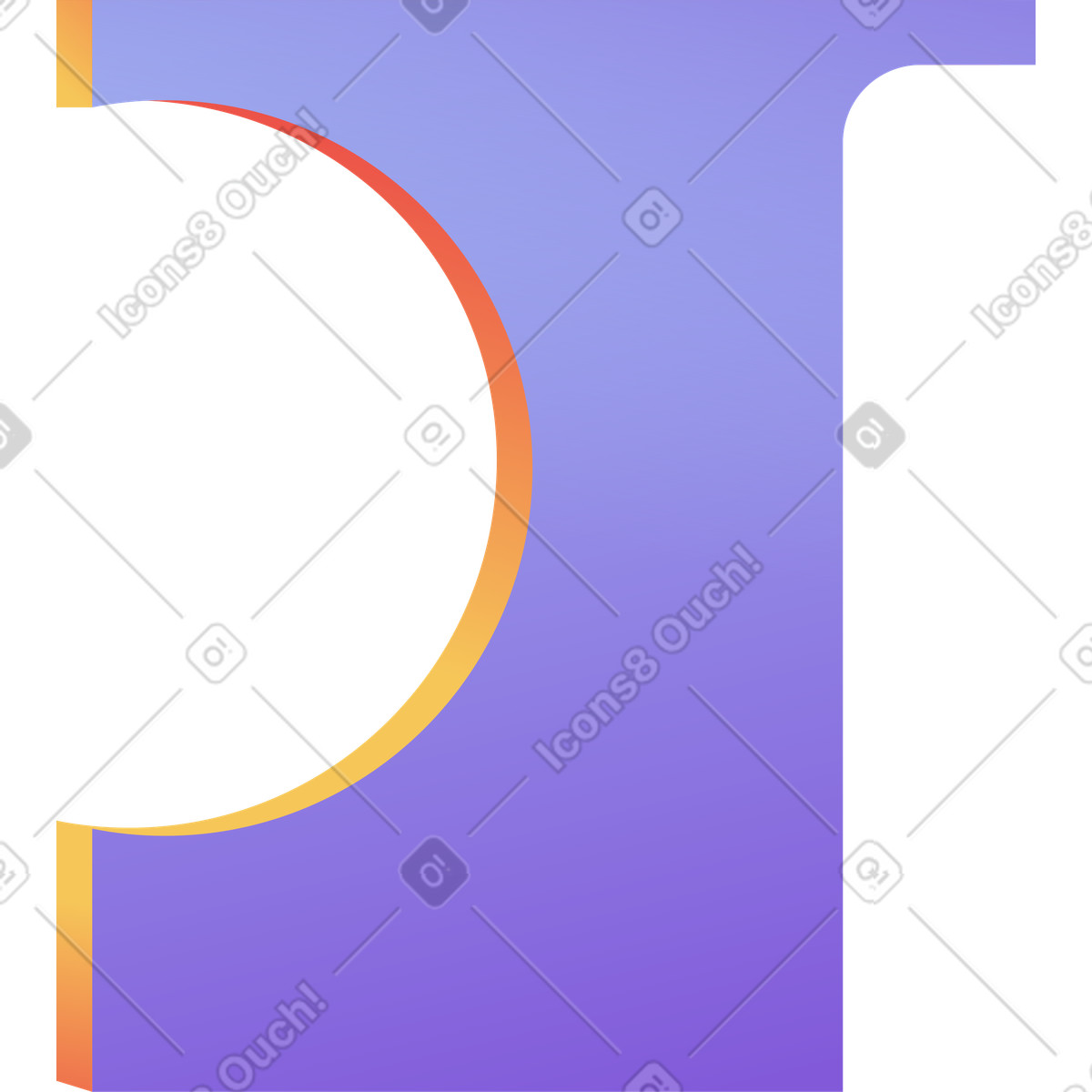 Abstract shape illustration in Levels style download in PNG, SVG