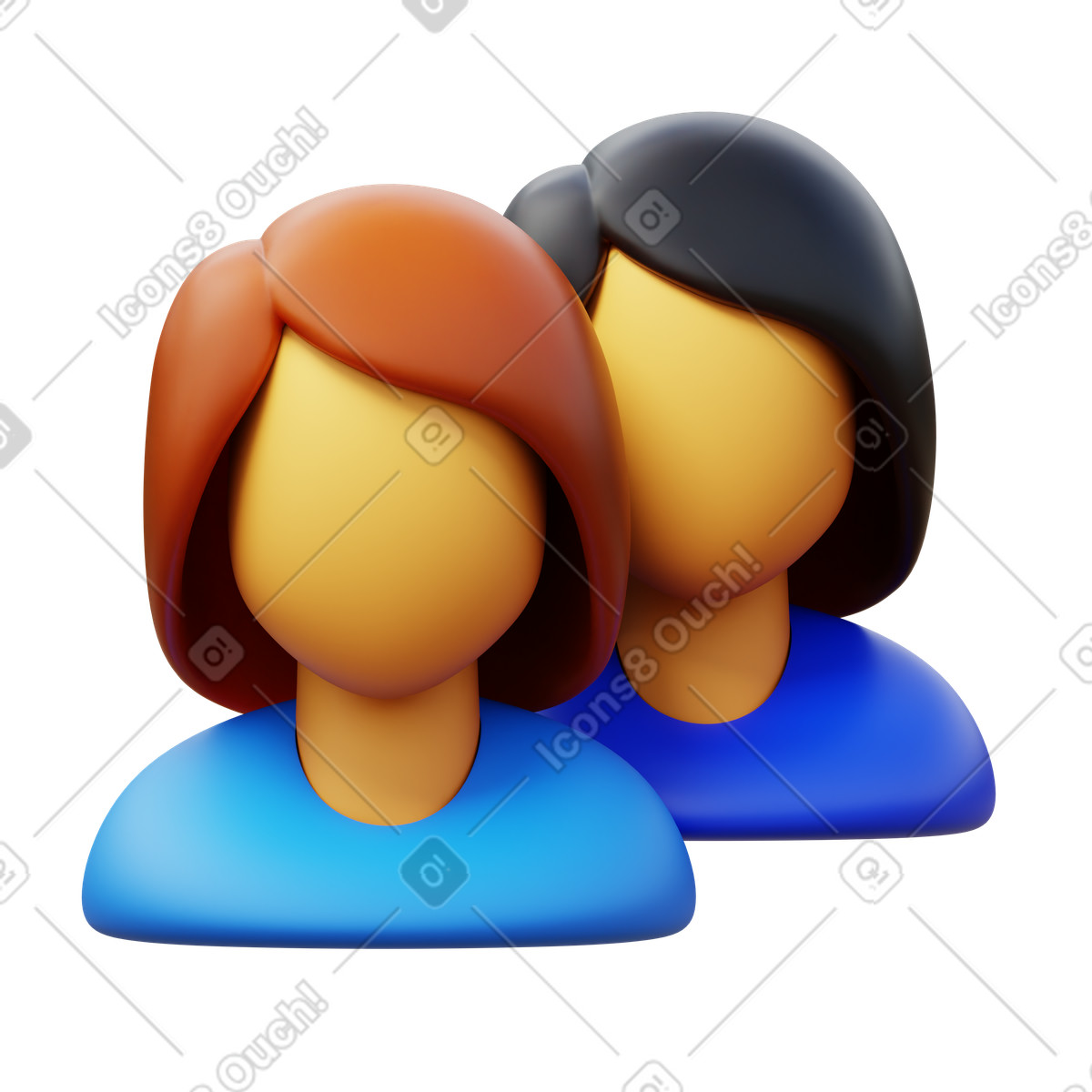 Group illustration depicting people together as clipart image in PNG SVG GIF