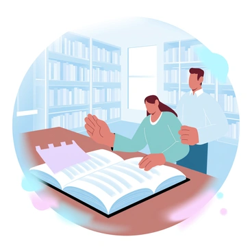 A person is standing in a library filled with tall shelves of books. They are holding an open book with faded pages, and a letter is partially sticking out from between the pages. The letter has aged edges, suggesting it has been there for a long time. The person's hand is reaching towards the letter, and their body language indicates curiosity and surprise. Soft light filters through a nearby window, casting gentle shadows on the wooden table where the book rests.