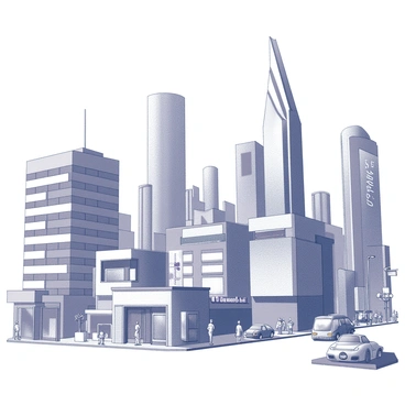 A vibrant cityscape filled with a mix of 1980s architectural features and futuristic designs. The foreground includes several buildings with geometric patterns and bold lines typical of the 1980s, showcasing elements like large glass windows and neon signage. In contrast, futuristic skyscrapers rise in the background, featuring sleek curves and metallic surfaces. The streets are lively, populated with people walking and interacting, along with vehicles that display a blend of retro and advanced designs. Billboards and advertisements add to the urban atmosphere, enhancing the busy scene. The entire composition captures a sense of movement and energy within this unique architectural fusion.