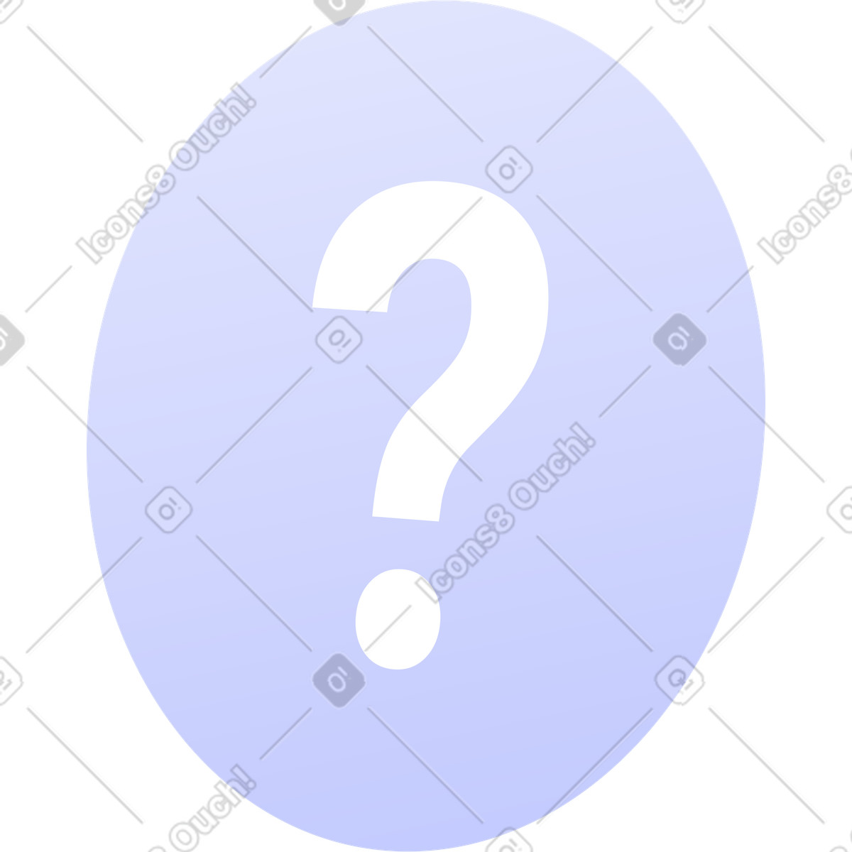 Illustration Icône de question dans le style Quantum à télécharger aux formats PNG, SVG