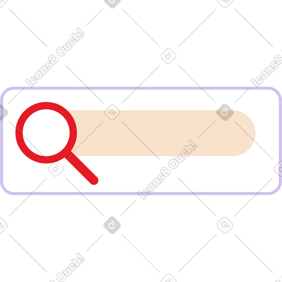 Browser search box illustration in Folks style download in PNG, SVG