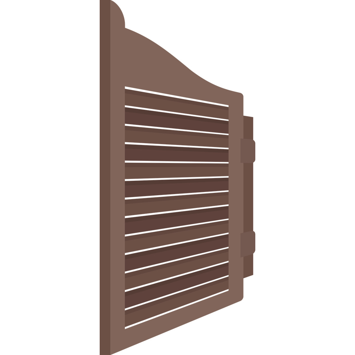 Ilustración Saloon door right en estilo Fogg a descargar en PNG y SVG