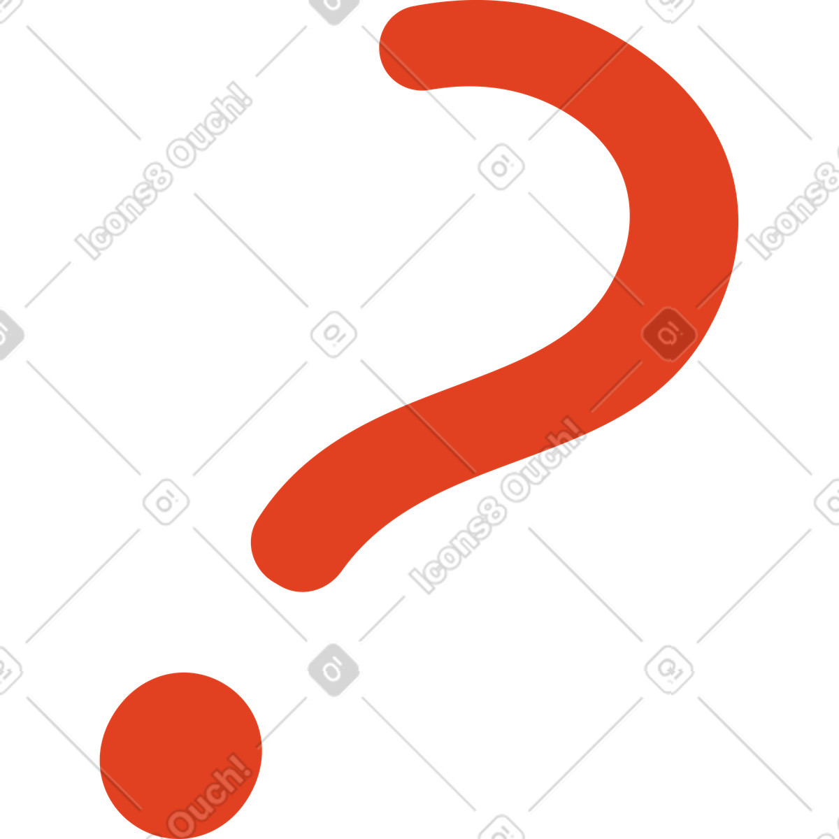 Question mark illustration in Jelly style download in PNG, SVG