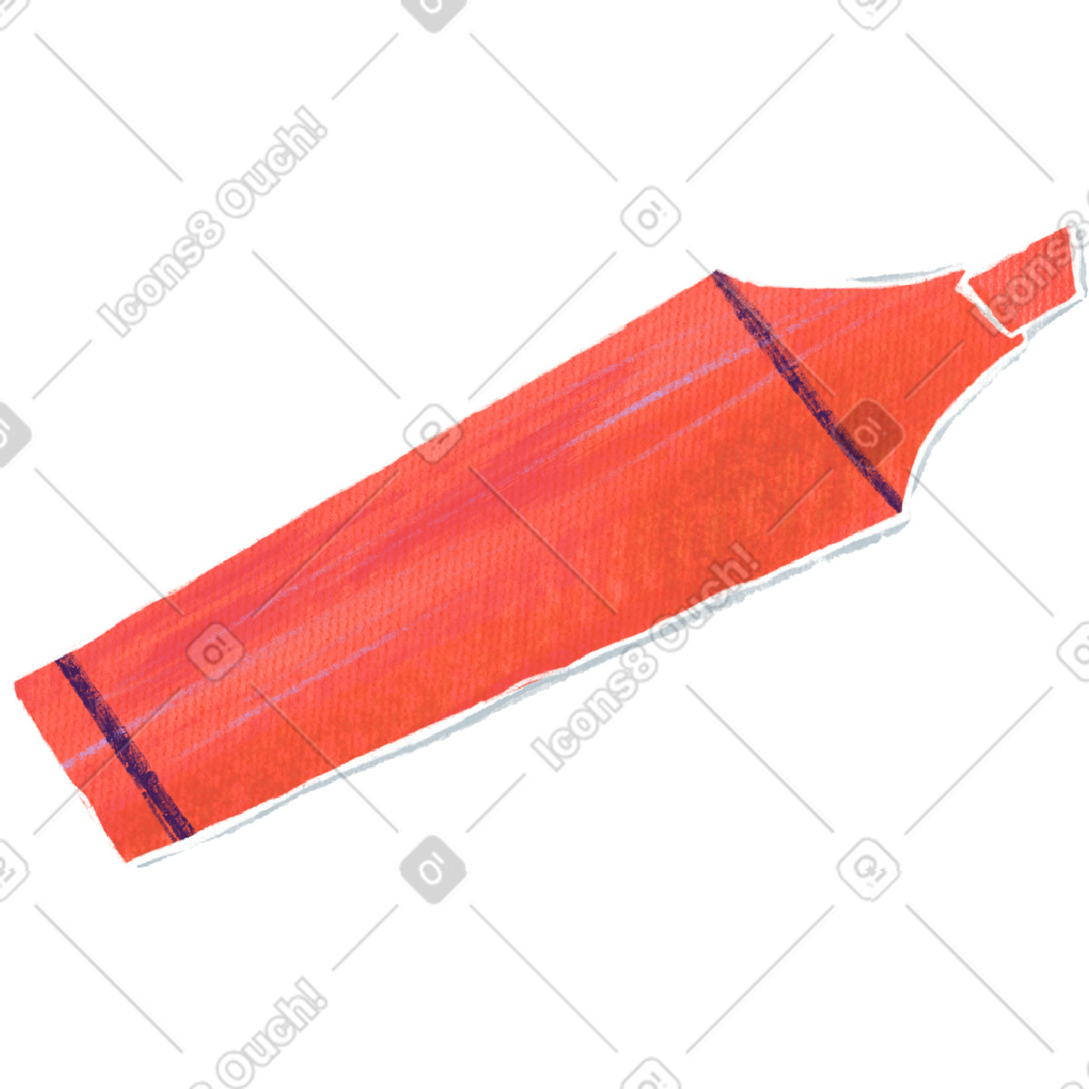 Ilustración Red flat marker en estilo Crafty a descargar en PNG y SVG