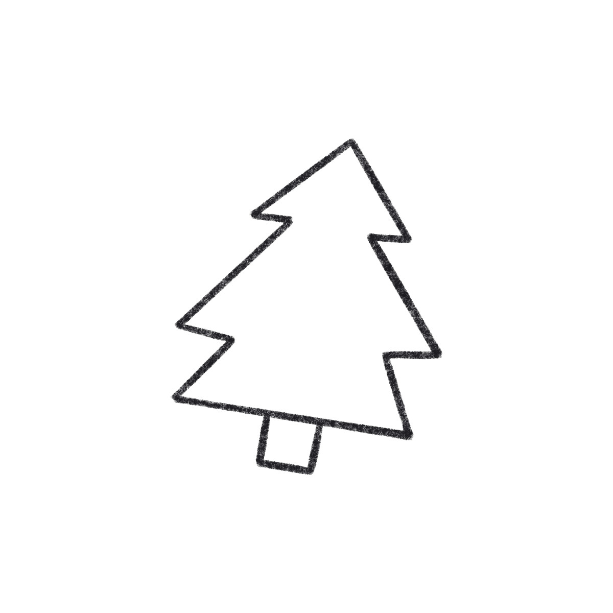 Bonbon Line スタイルの Spruce のイラストをPNG、SVG形式でダウンロード