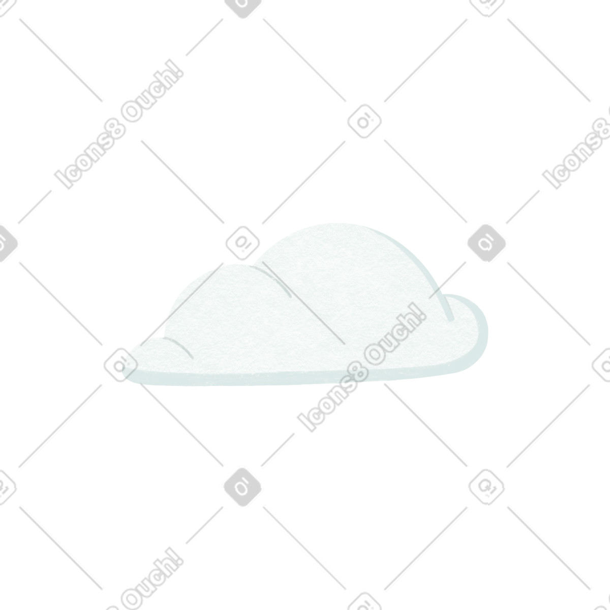 Goose スタイルの Cloud のイラストをPNG、SVG形式でダウンロード