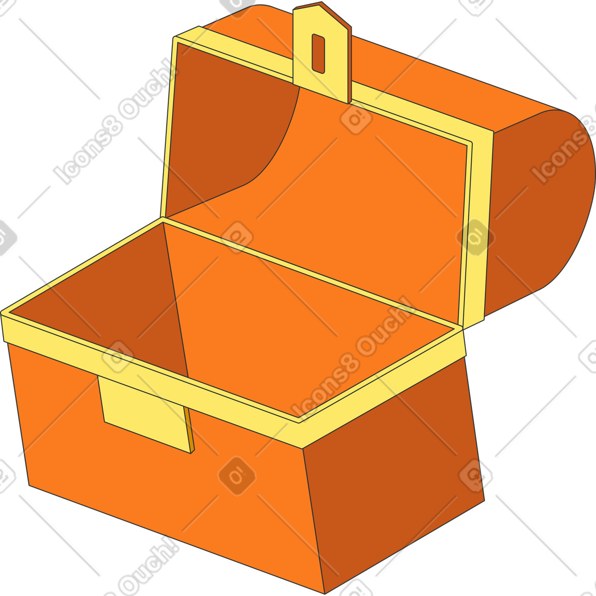 Ilustração de Baú tesouro em no estilo Kit para baixar em PNG, SVG