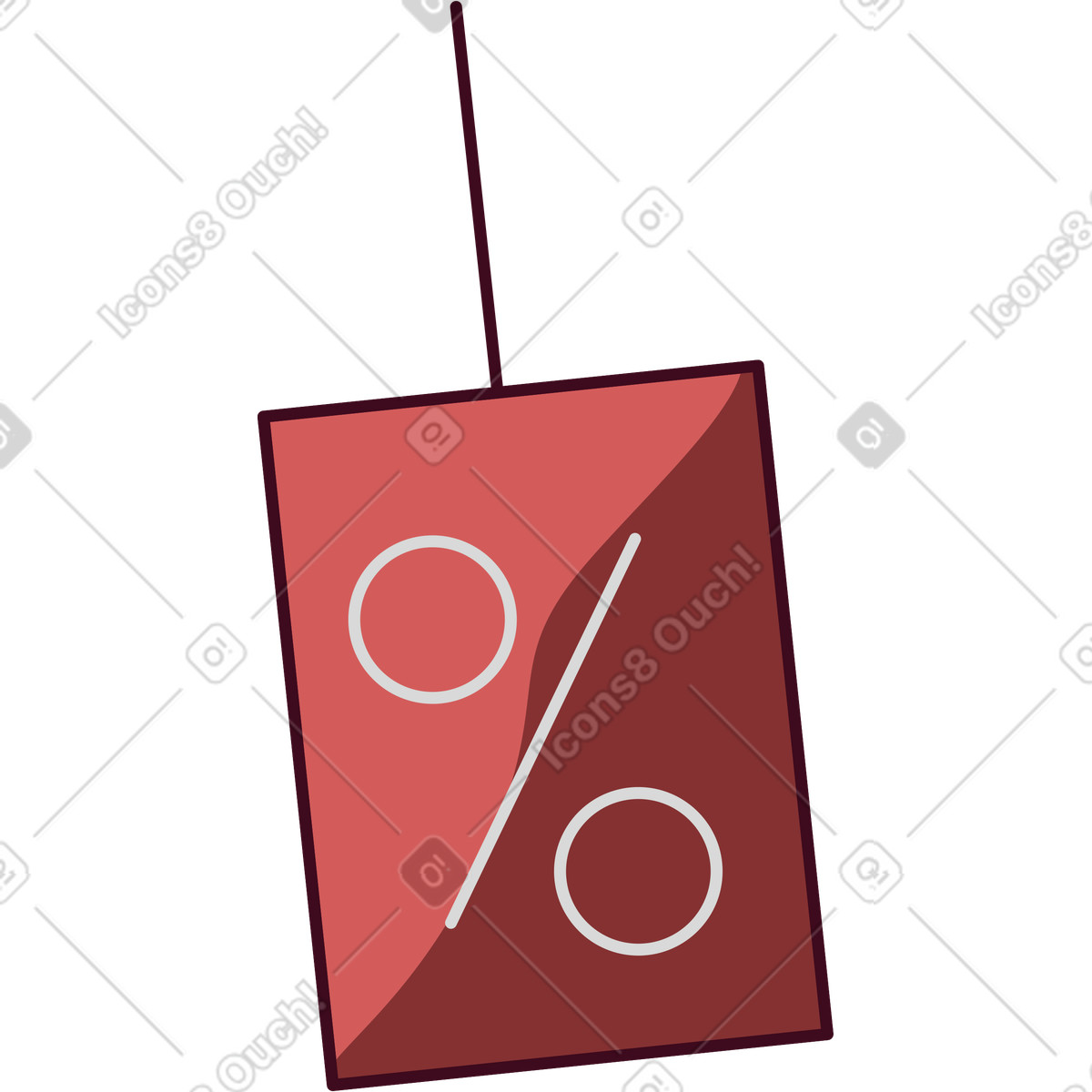 Price tag illustration in Eastwood style download in PNG, SVG