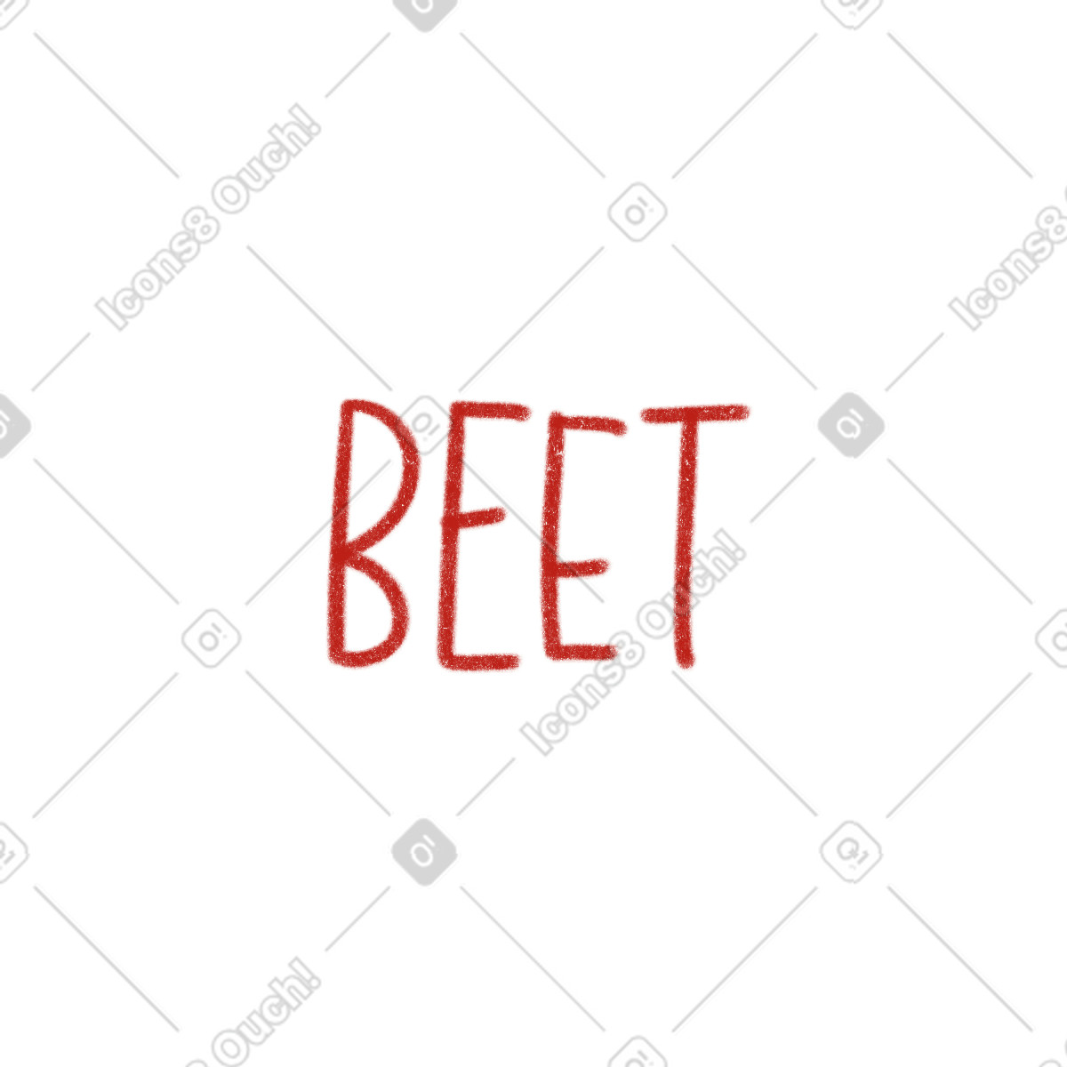 Ilustração de Letras beterraba em no estilo Cozy para baixar em PNG, SVG