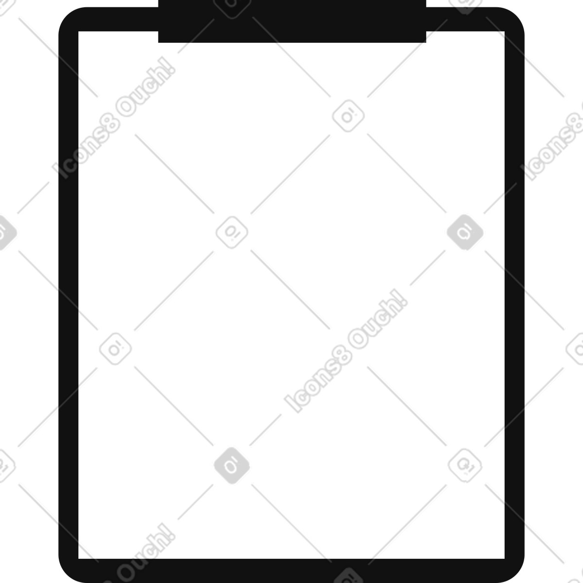 Ilustraci&oacute;n Paper tablet en estilo Network a descargar en PNG y SVG