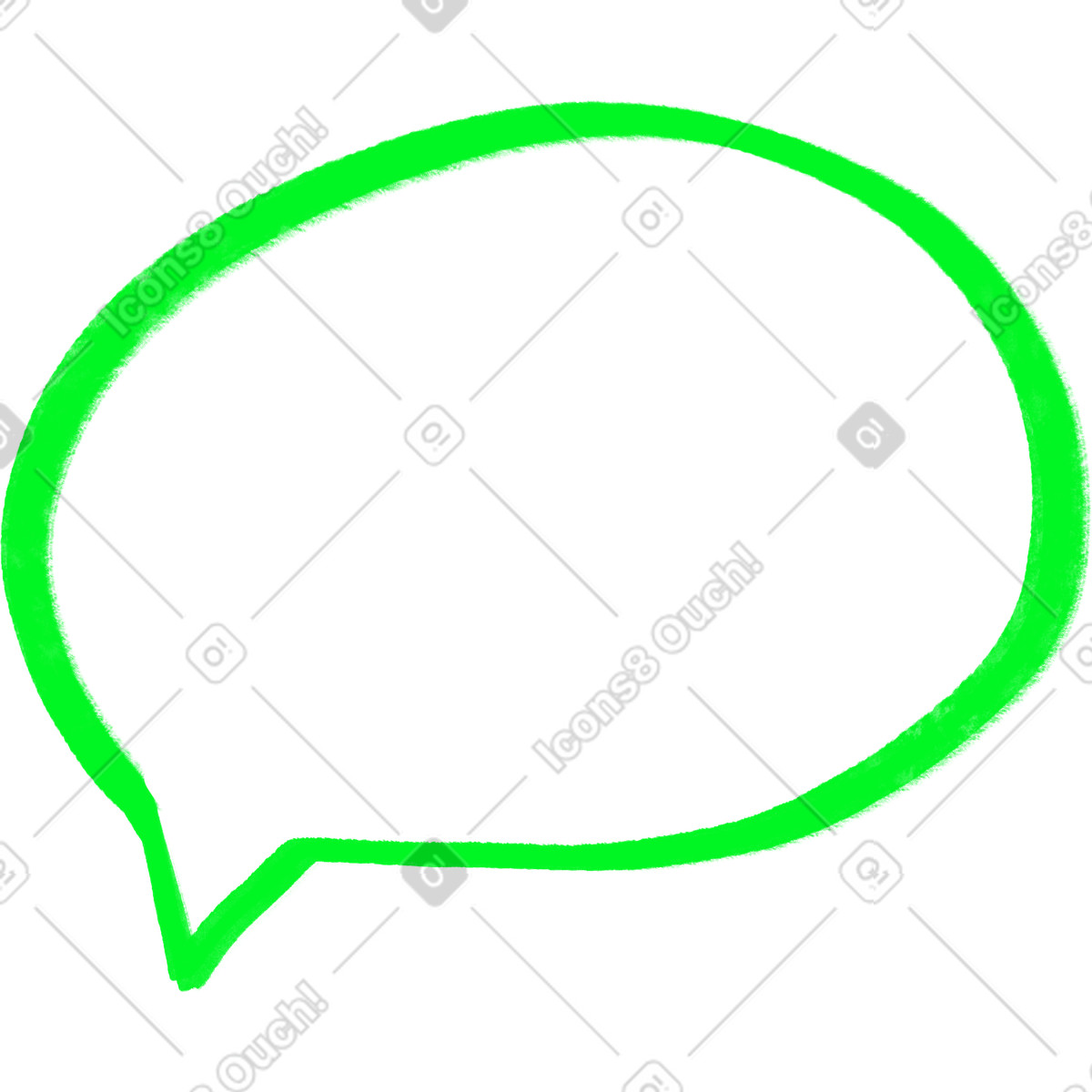 Speech bubble illustration in PNG, SVG