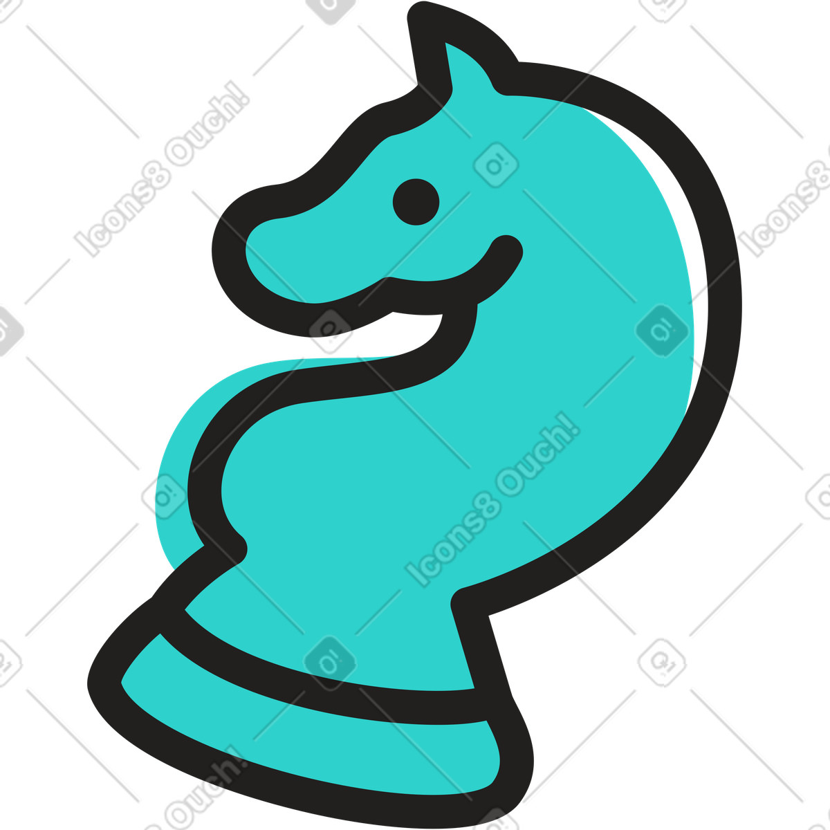 Cavaliere illustrazione in stile Little scarica in PNG, SVG