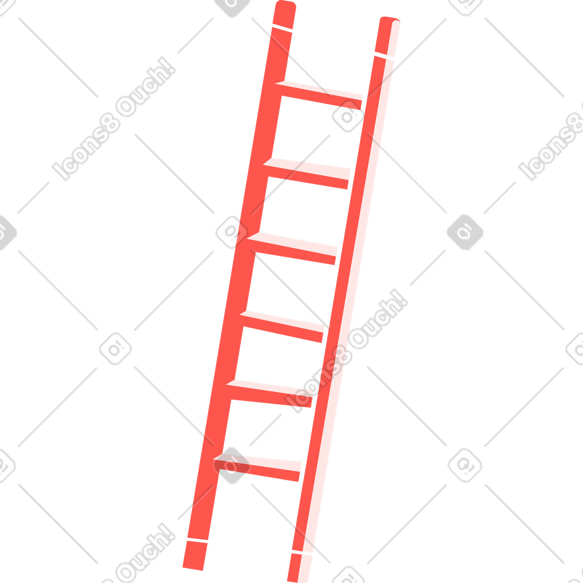Ladder illustration in Kingdom style download in PNG, SVG