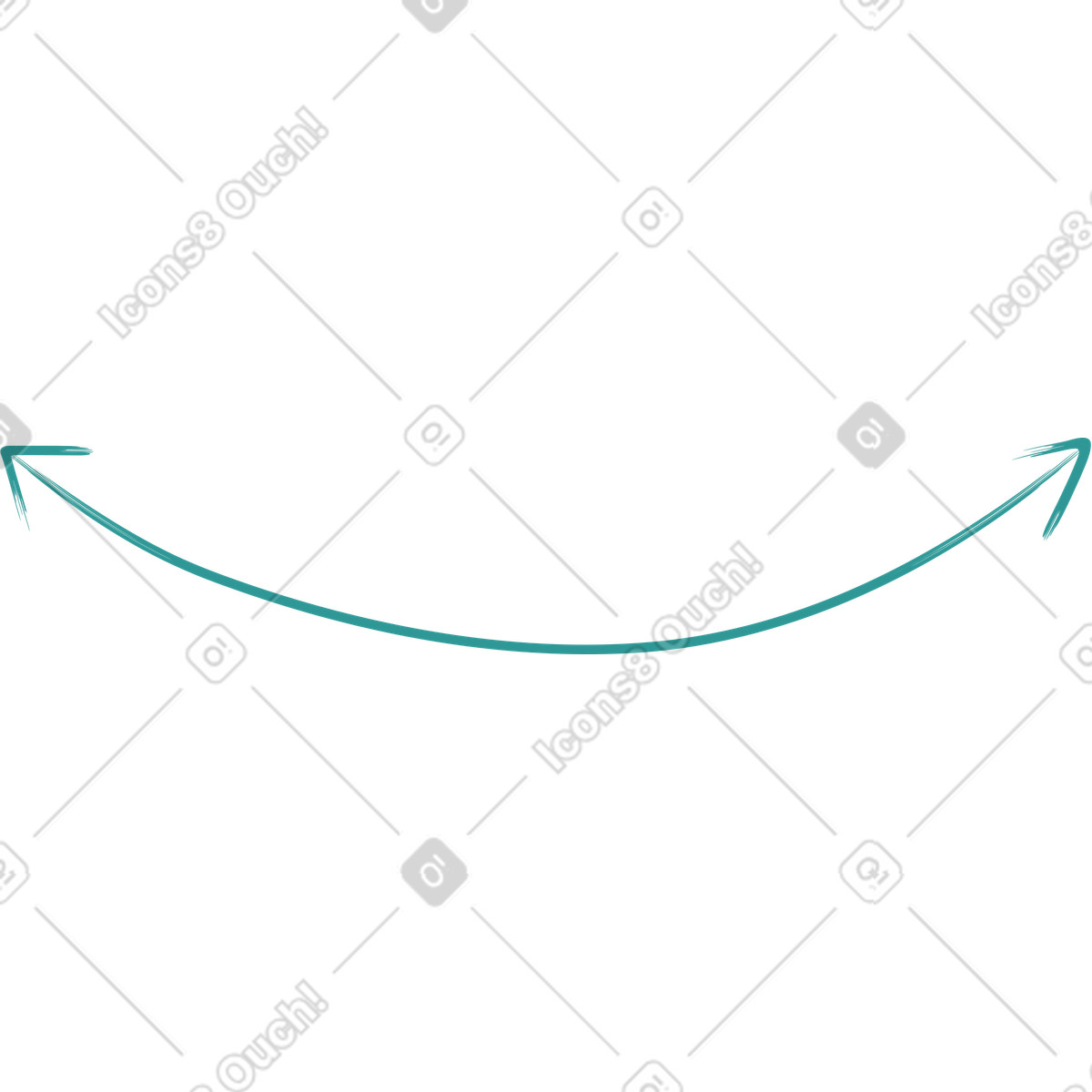 Grain スタイルの Bidirectional movement indication with curved arrow のイラストをPNG、SVG形式でダウンロード