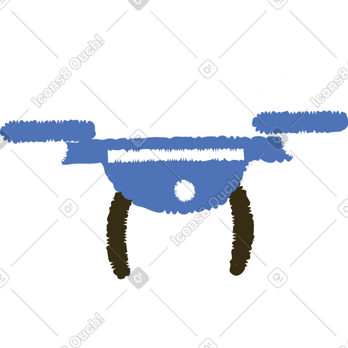 Bermuda スタイルの ドローン のイラストをPNG、SVG形式でダウンロード