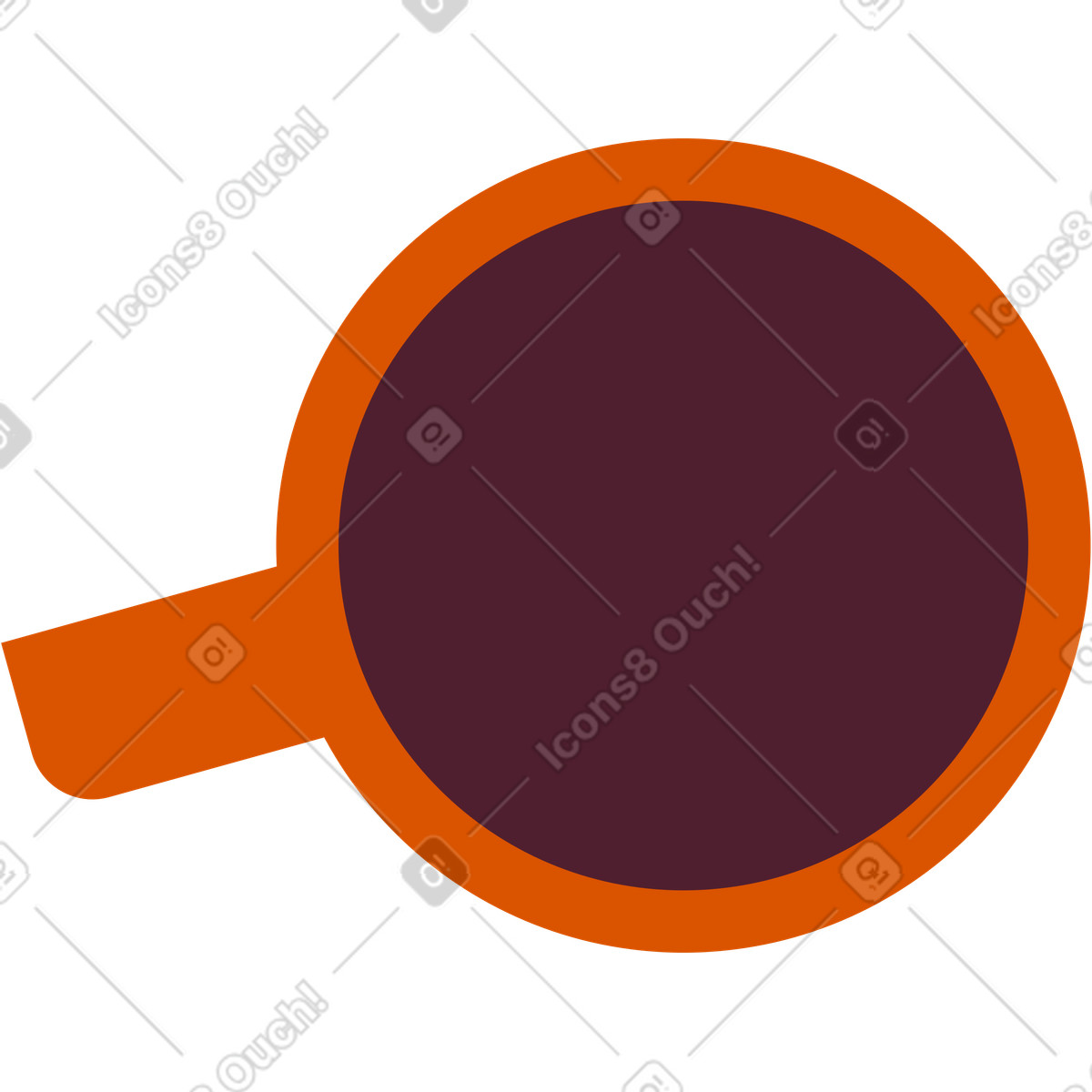 Coffee mug illustration in Vector style download in PNG, SVG
