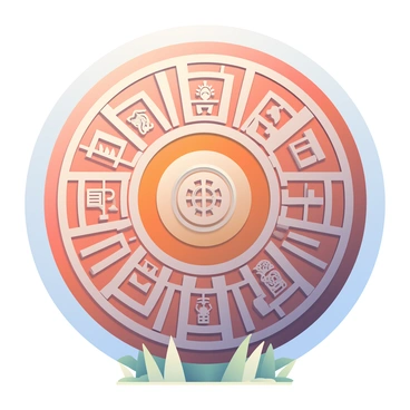 A large Aztec Sun Stone is centered in the image, showcasing its intricate carvings and detailed patterns. The stone is round and displays a rich texture, with symbols representing the sun, calendar, and various deities carved into its surface. Surrounding the stone, there is a subtle earthy background that complements the stone’s colors. Light casts gentle shadows, enhancing the depth of the carvings and making the details more pronounced. The overall composition emphasizes the grandeur and historical significance of the Aztec Sun Stone.