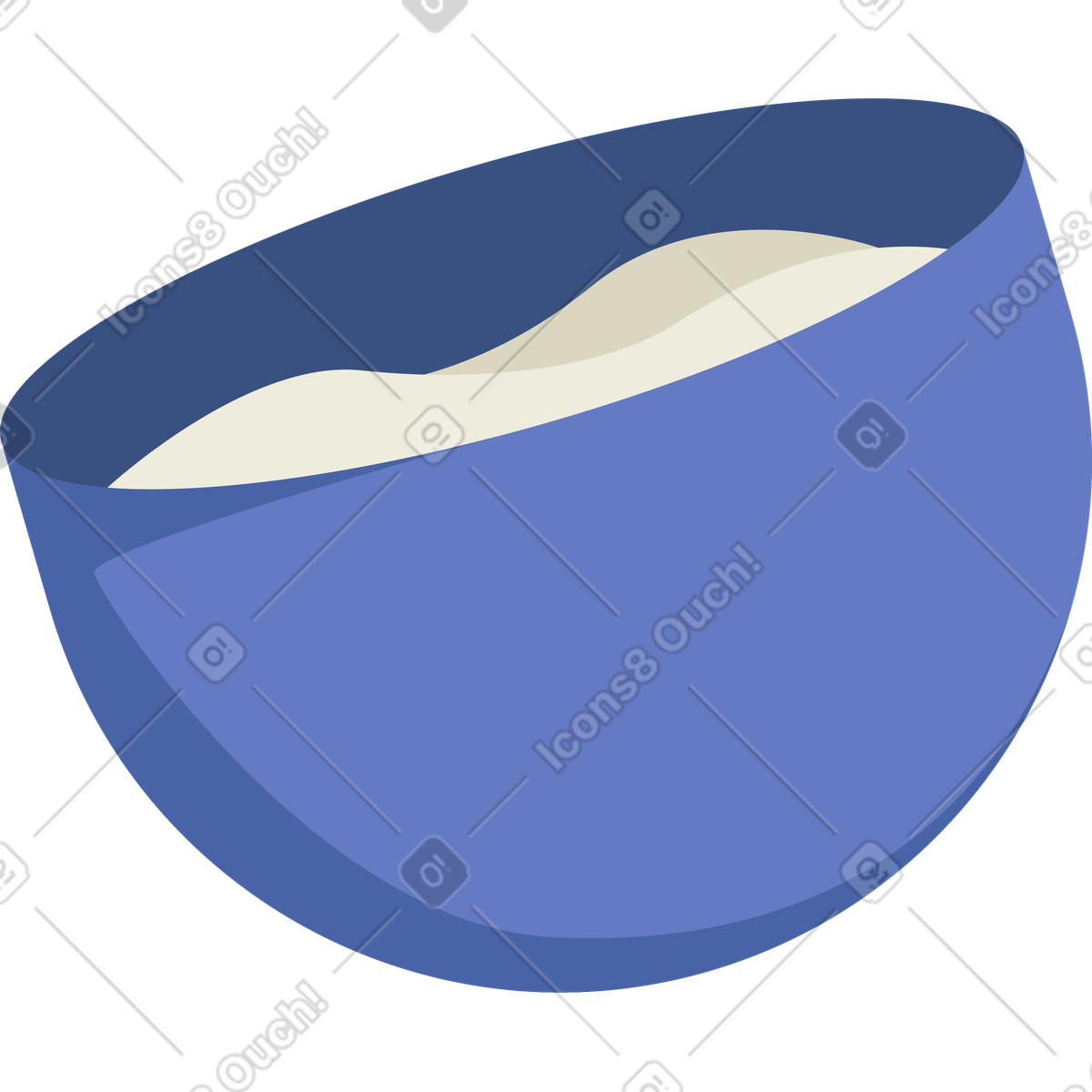 Ciotola illustrazione in stile Social scarica in PNG, SVG