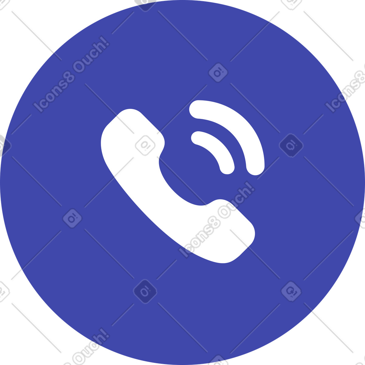 Ilustração de Botão chamada em no estilo Wavy para baixar em PNG, SVG