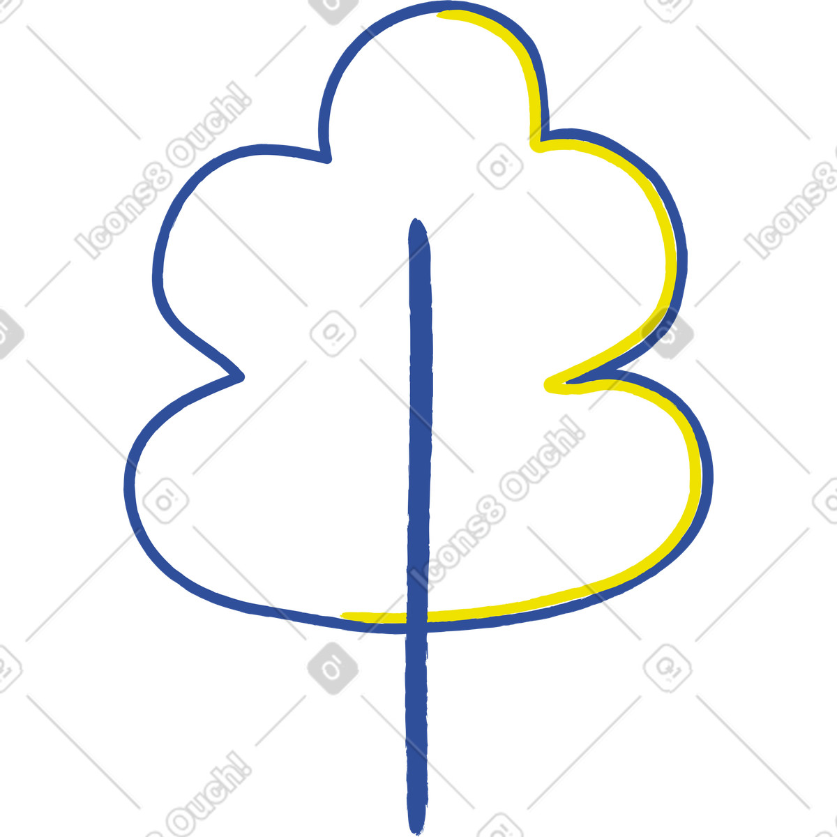 Ilustração de Árvore em no estilo Lime para baixar em PNG, SVG