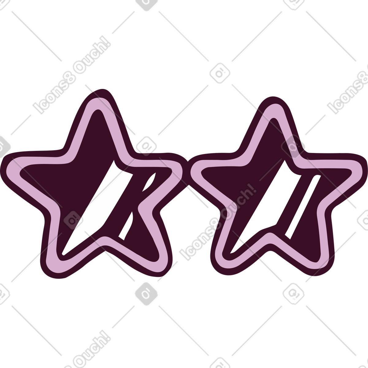 Brille-Illustration im Eastwood-Stil als Download in PNG, SVG