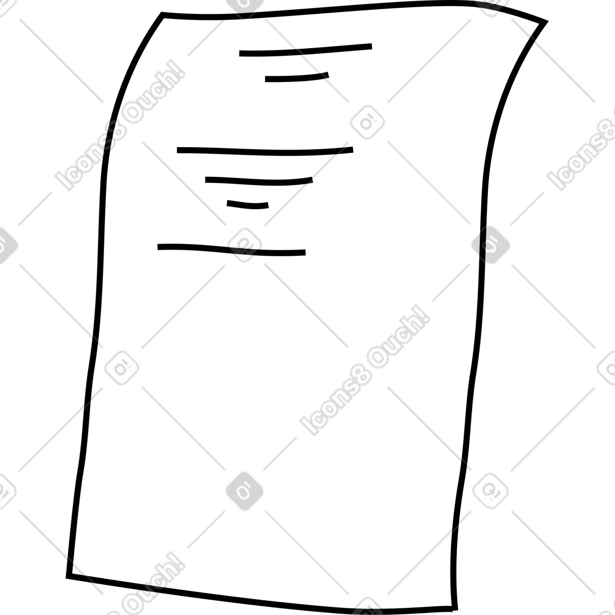List sheet illustration in Kindy style download in PNG, SVG
