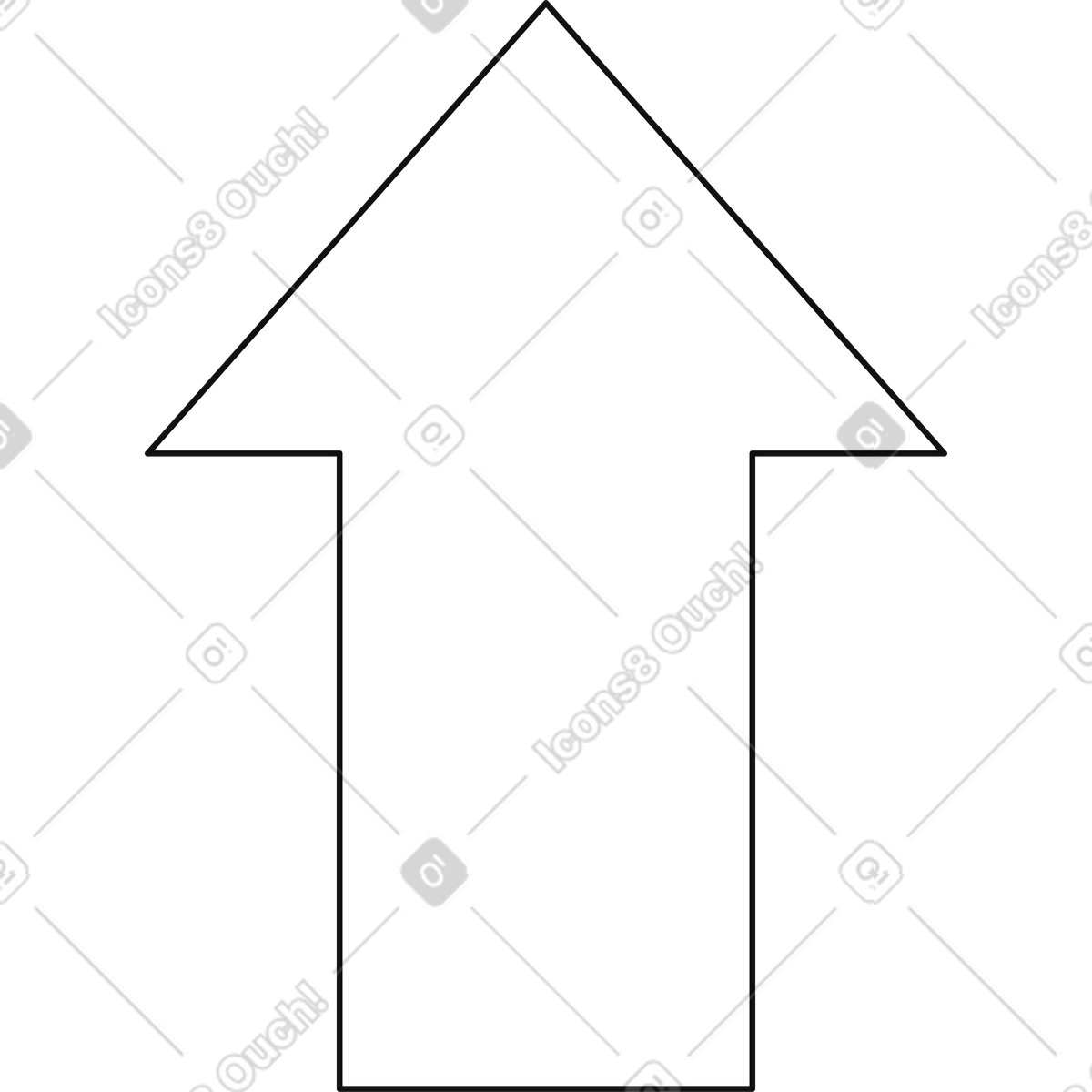 Ilustração de Upward arrow showing increase growth progress and positive trend concept em no estilo Main para baixar em PNG, SVG