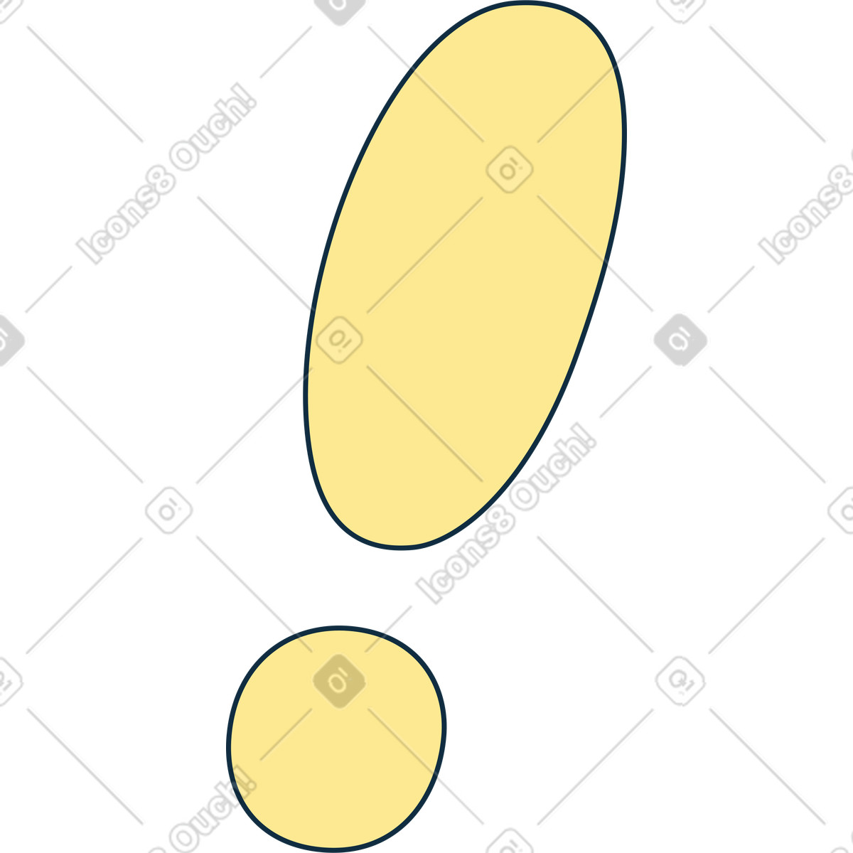 Exclamation point illustration in PNG, SVG