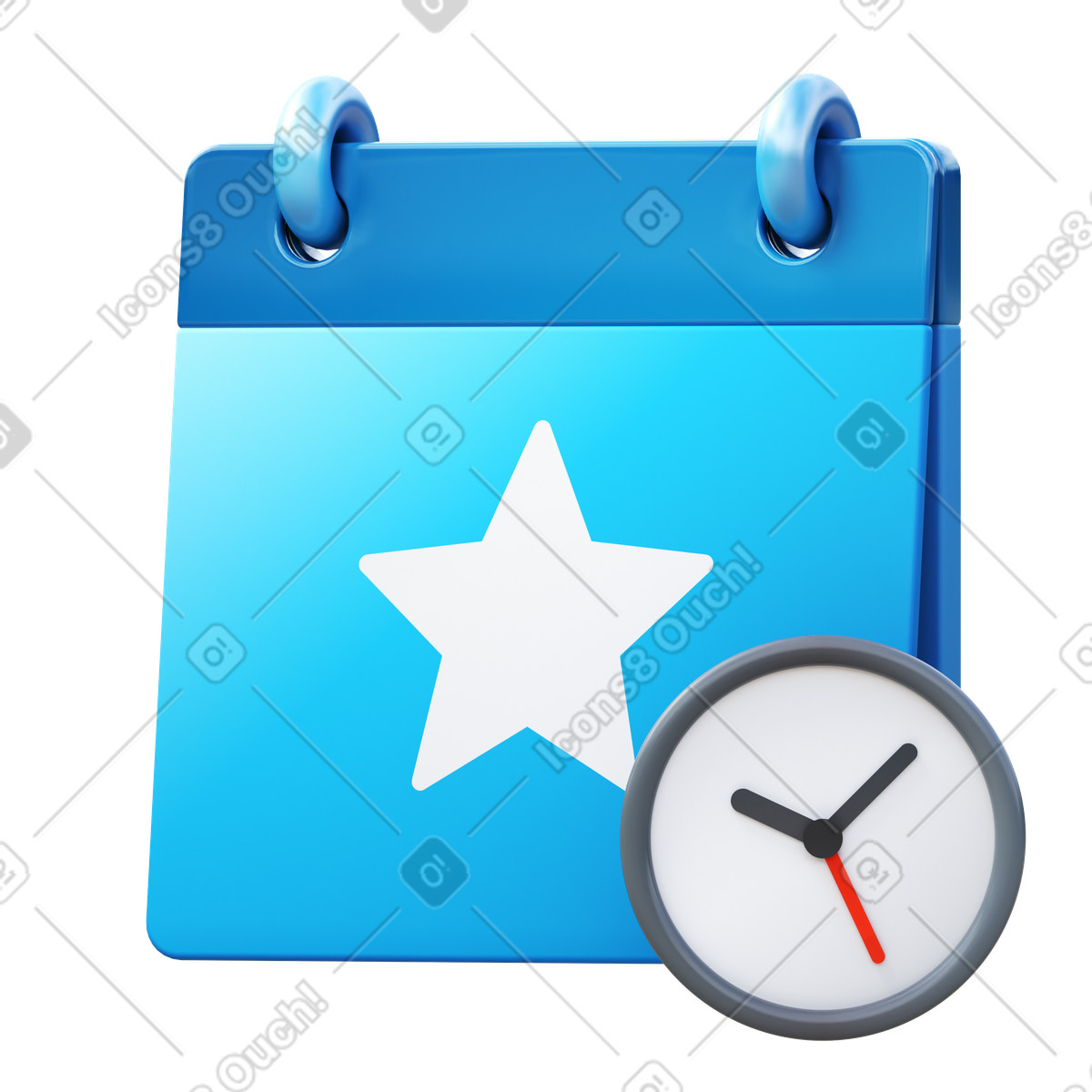 3D Fluency スタイルの Event accepted tentatively のイラストをPNG、SVG形式でダウンロード