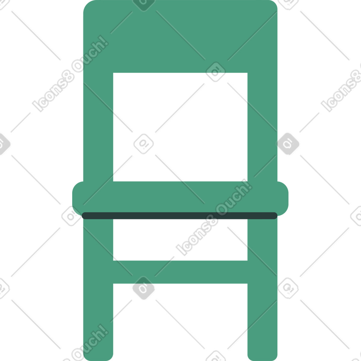 下载 Macaroni 风格的 椅子 插画，支持 PNG、SVG 格式