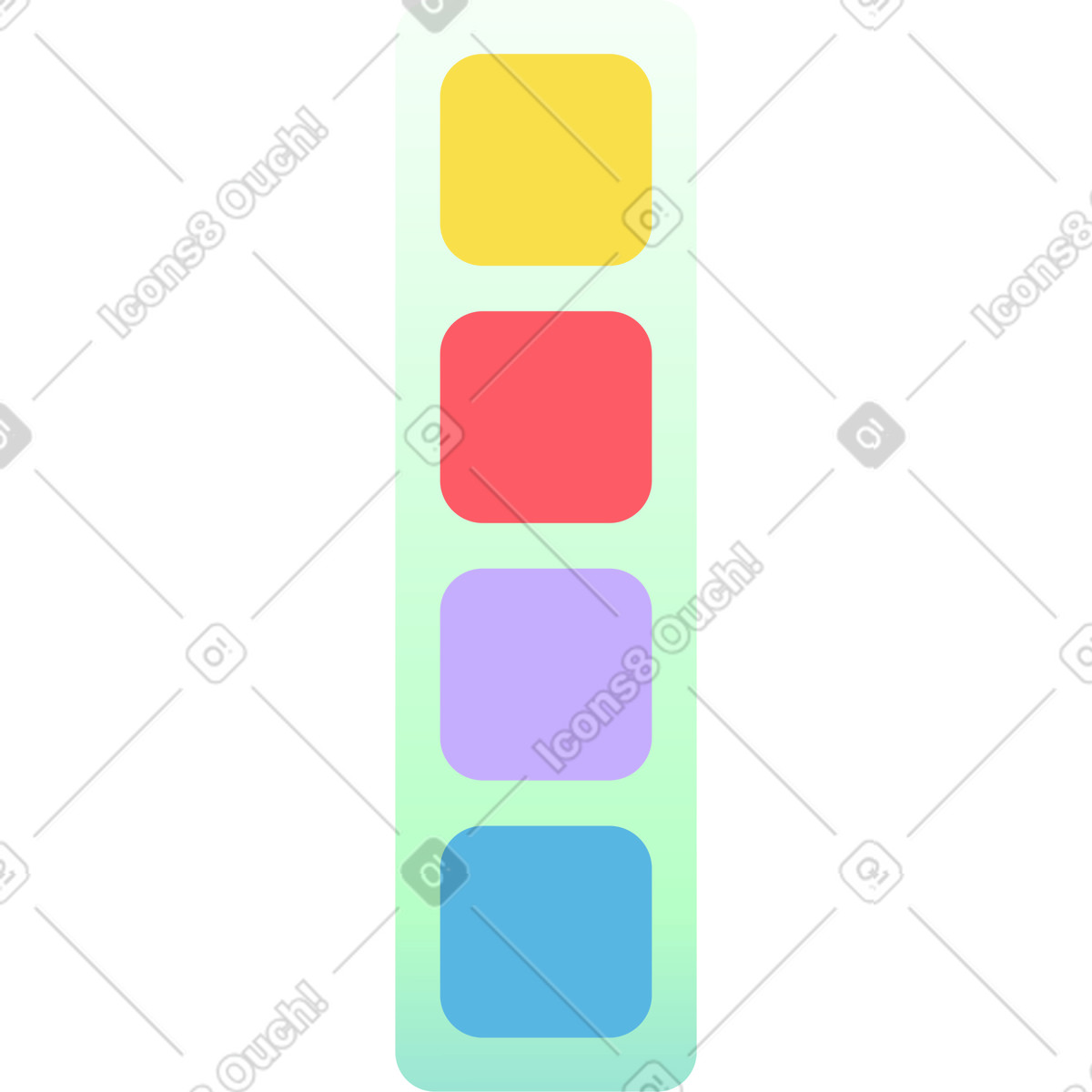 Palette dei colori illustrazione in stile Florid scarica in PNG, SVG