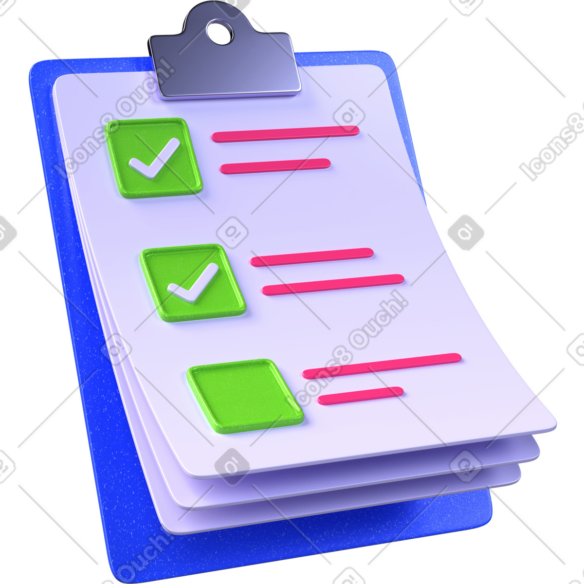 Task checklist, progress tracking board, productivity planning illustration in PNG, SVG