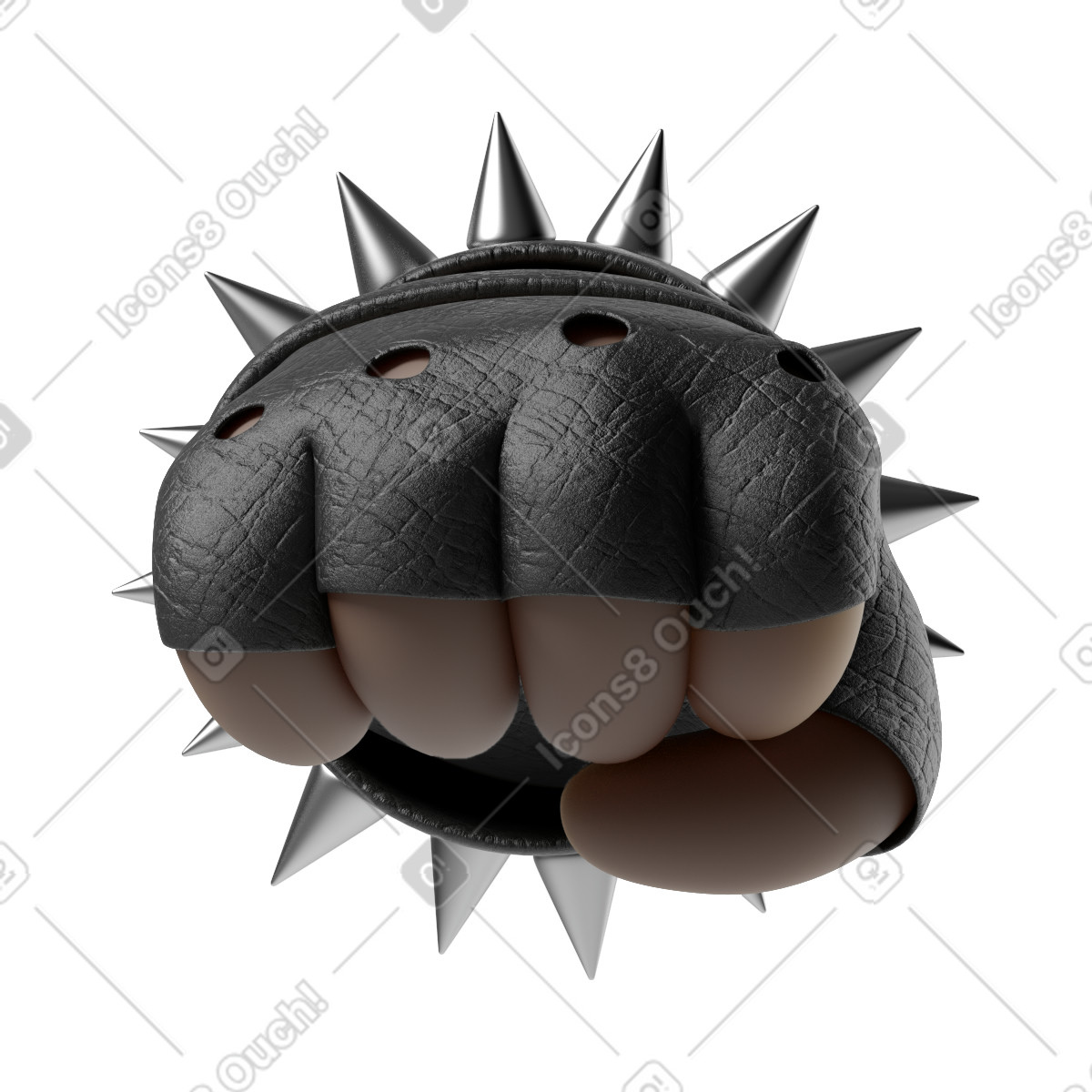 Il pugno in arrivo di rocker illustrazione stile 3D Hands Fun&Wild scarica PNG, SVG