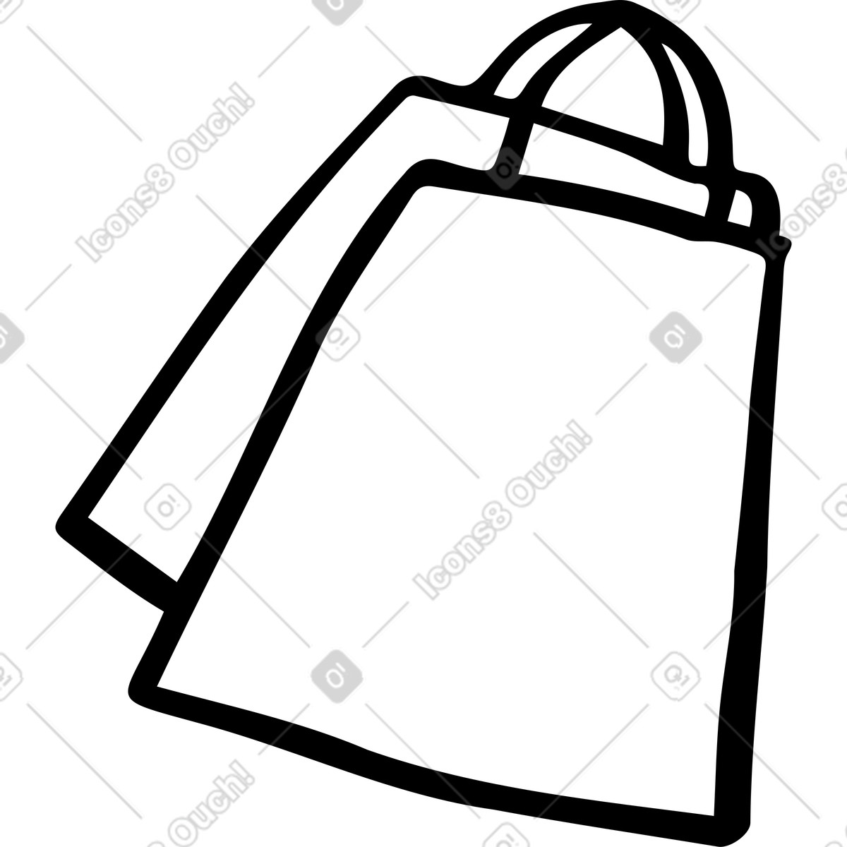 Shopping bags illustration in Journal style download in PNG, SVG