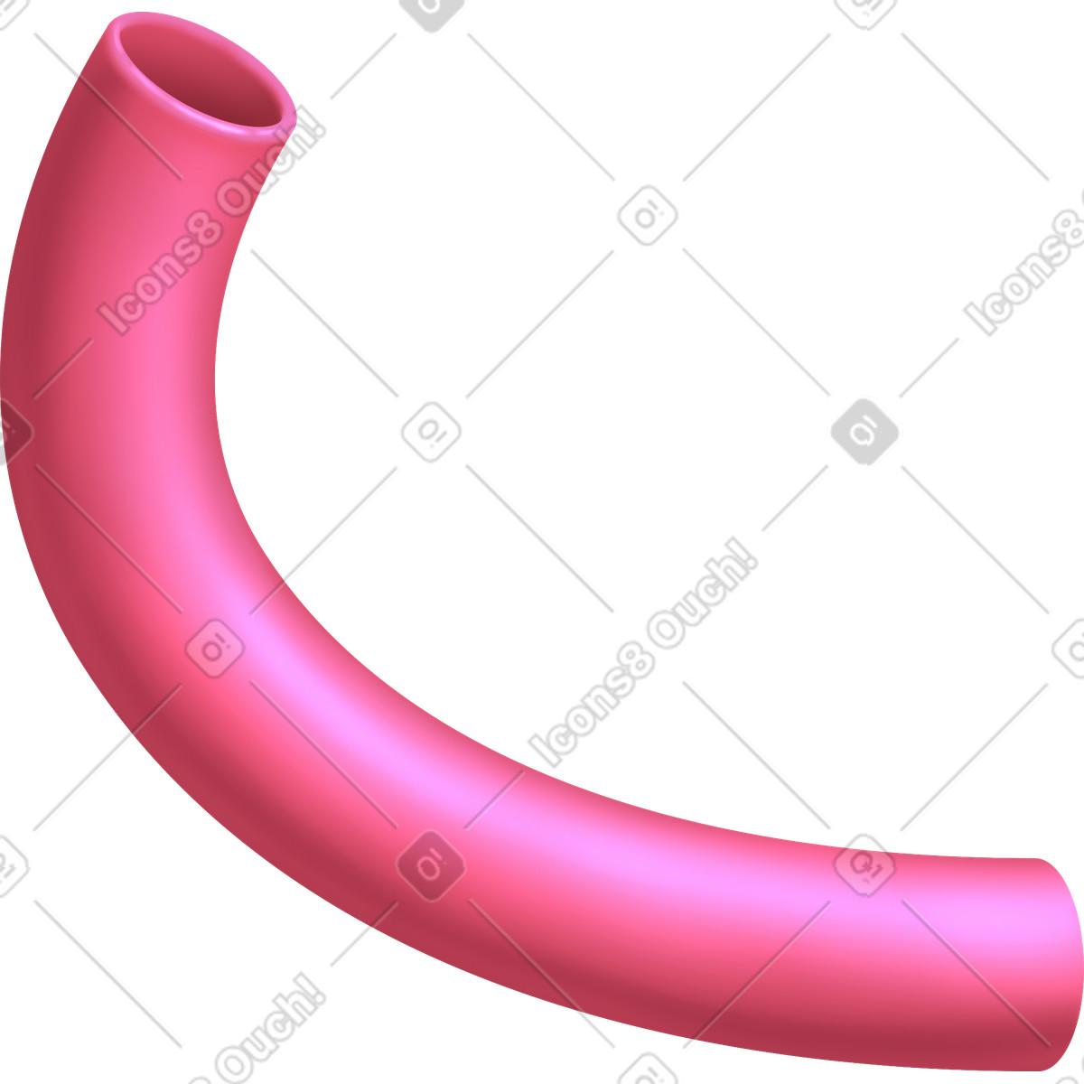 Illustration Pink tube dans le style Props à télécharger aux formats PNG, SVG
