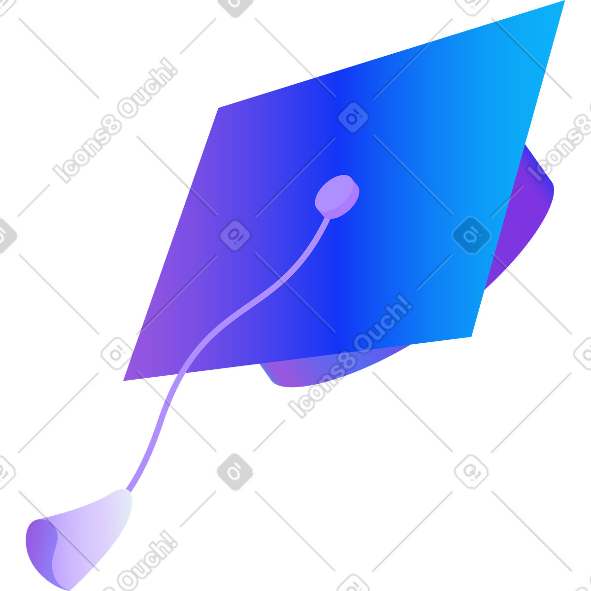 Graduation cap illustration college clipart educational graphics and vector images