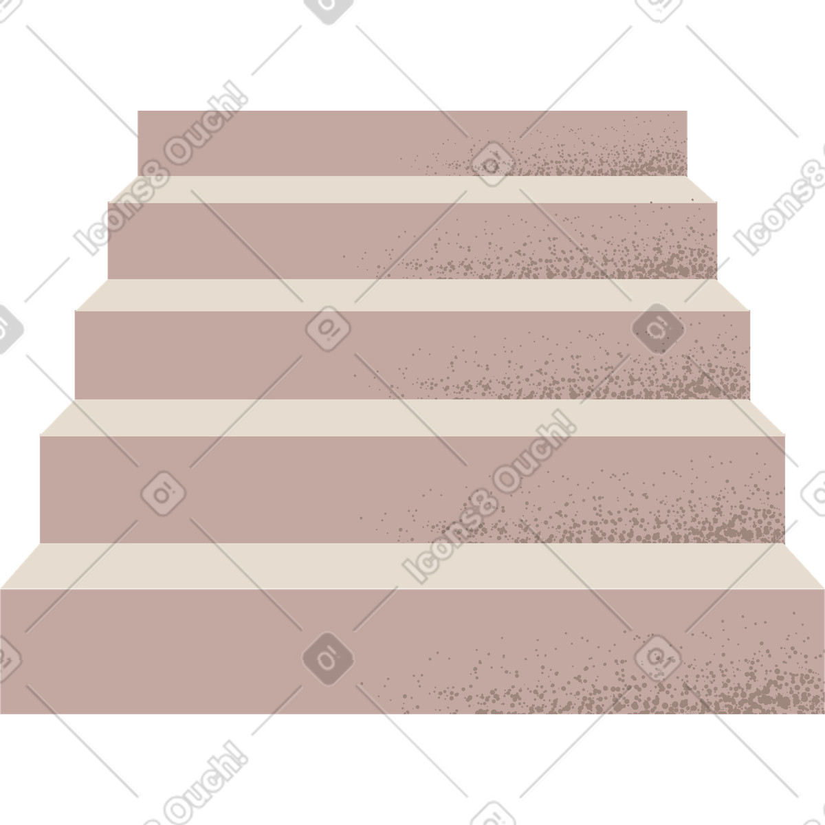 Ilustração de Escadaria em no estilo Pale para baixar em PNG, SVG