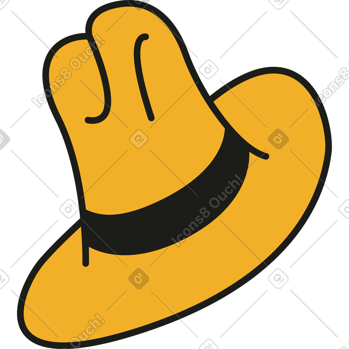 Rubber スタイルの Hat のイラストをPNG、SVG形式でダウンロード