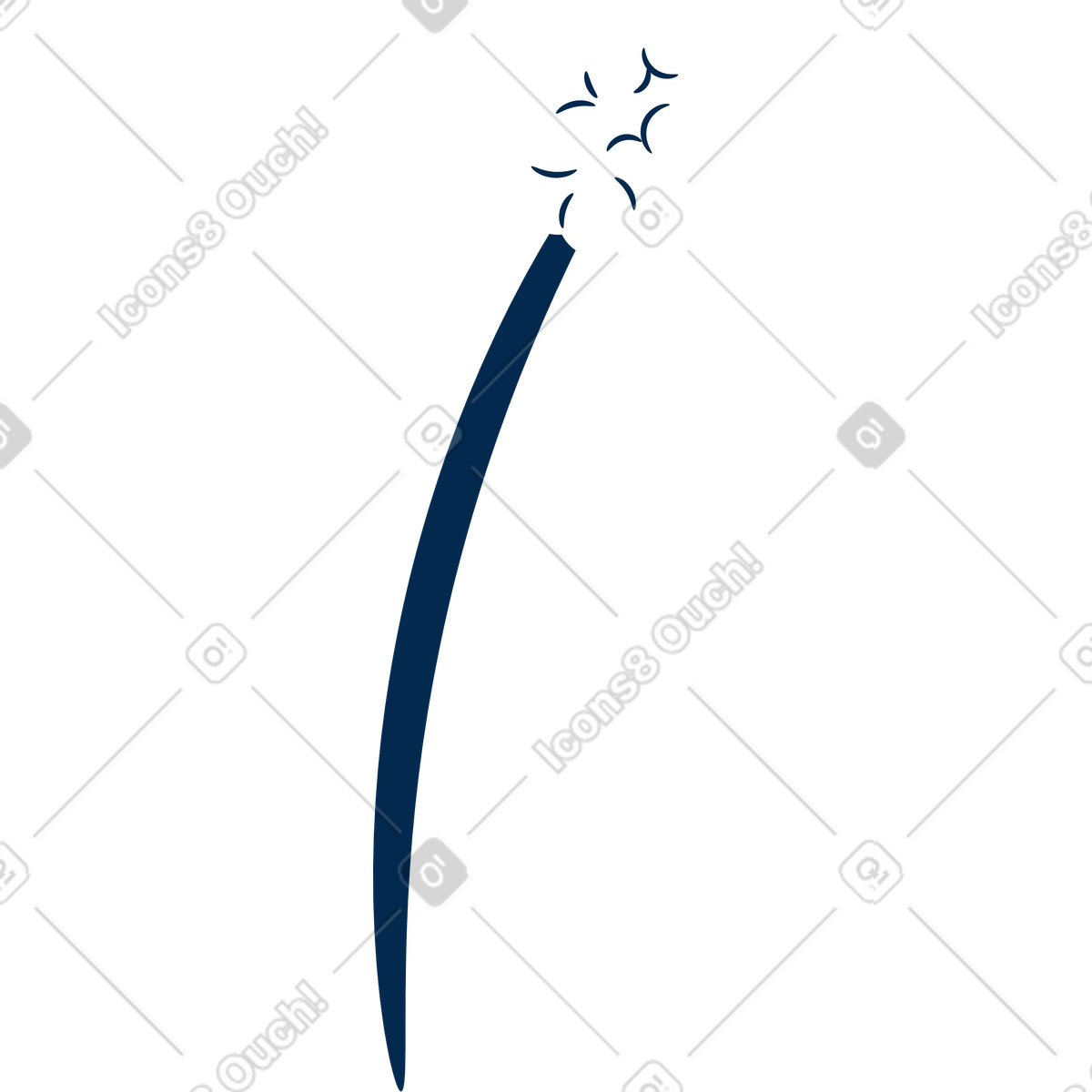 Bastone di prova covid illustrazione in stile Flame scarica in PNG, SVG
