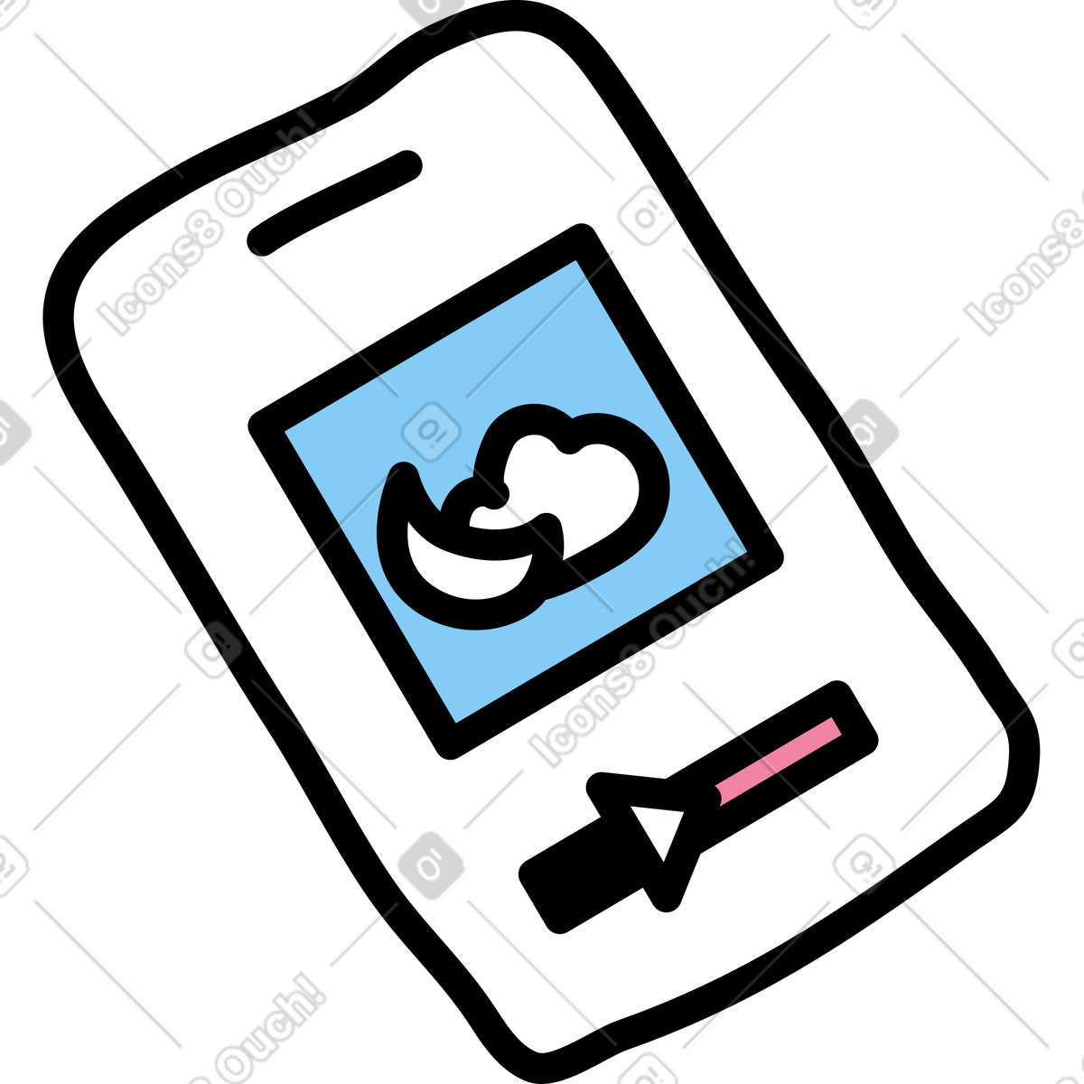 Ilustración Podcast para dormir en estilo Notes a descargar en PNG y SVG